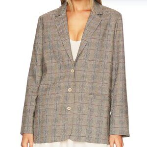 L*Space Nadia blazer Plaid About You NEW